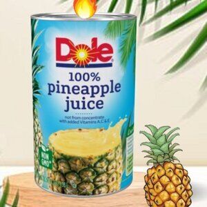 Pineapple Juice Can Candle 7.5oz Handcrafted in TN Jasmine Scented Great Gift